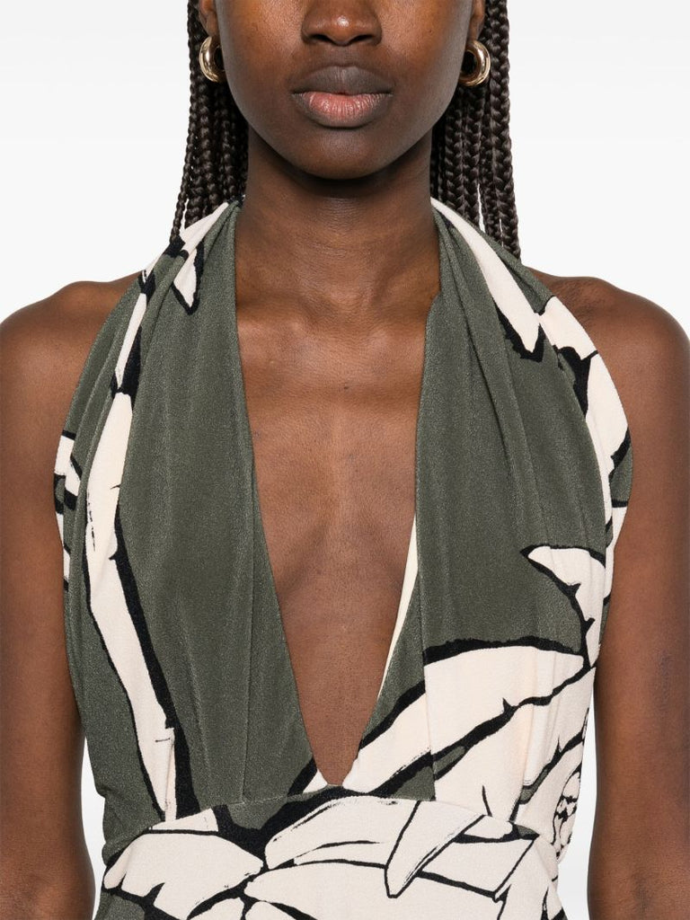 Green Oceanic Mantra Dress