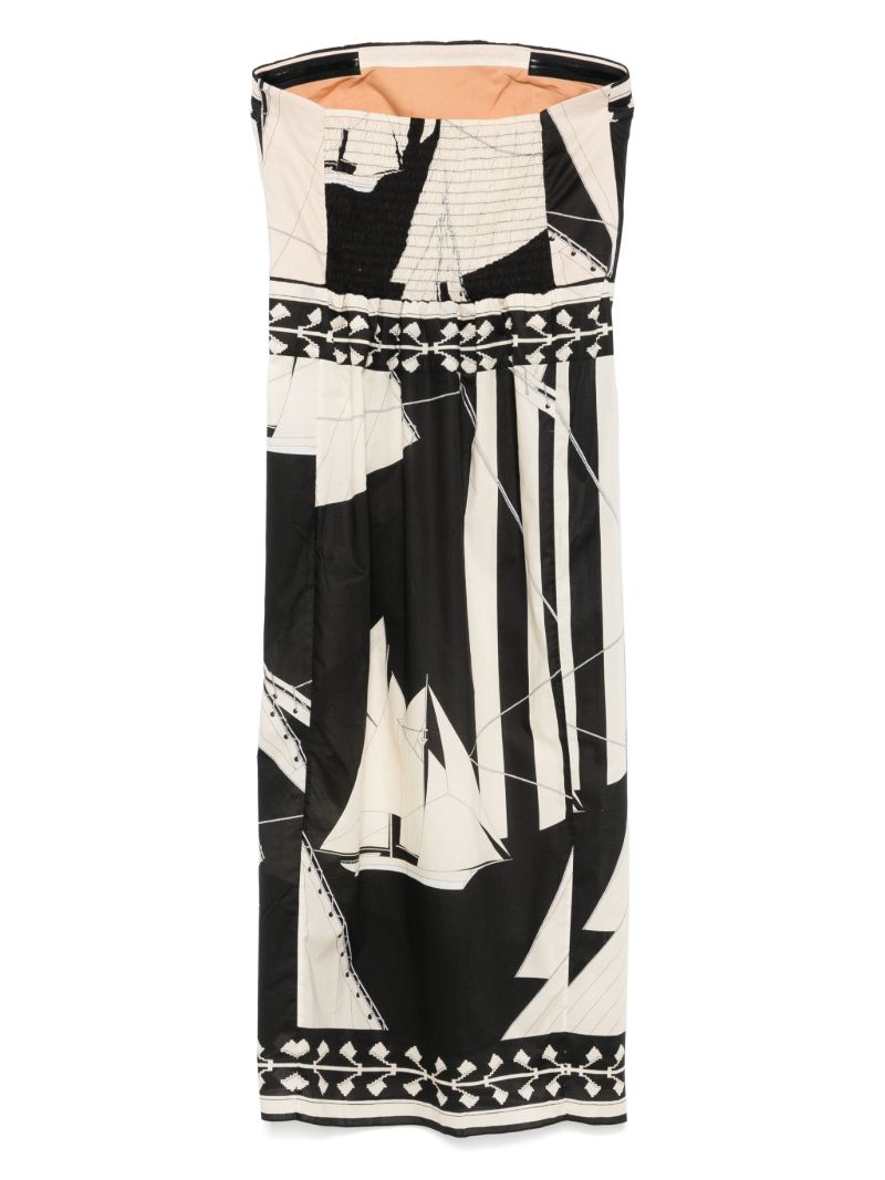 Sailboats Pontoon Afternoon Midi Dress