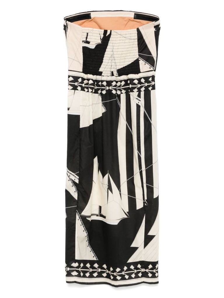 Sailboats Pontoon Afternoon Midi Dress