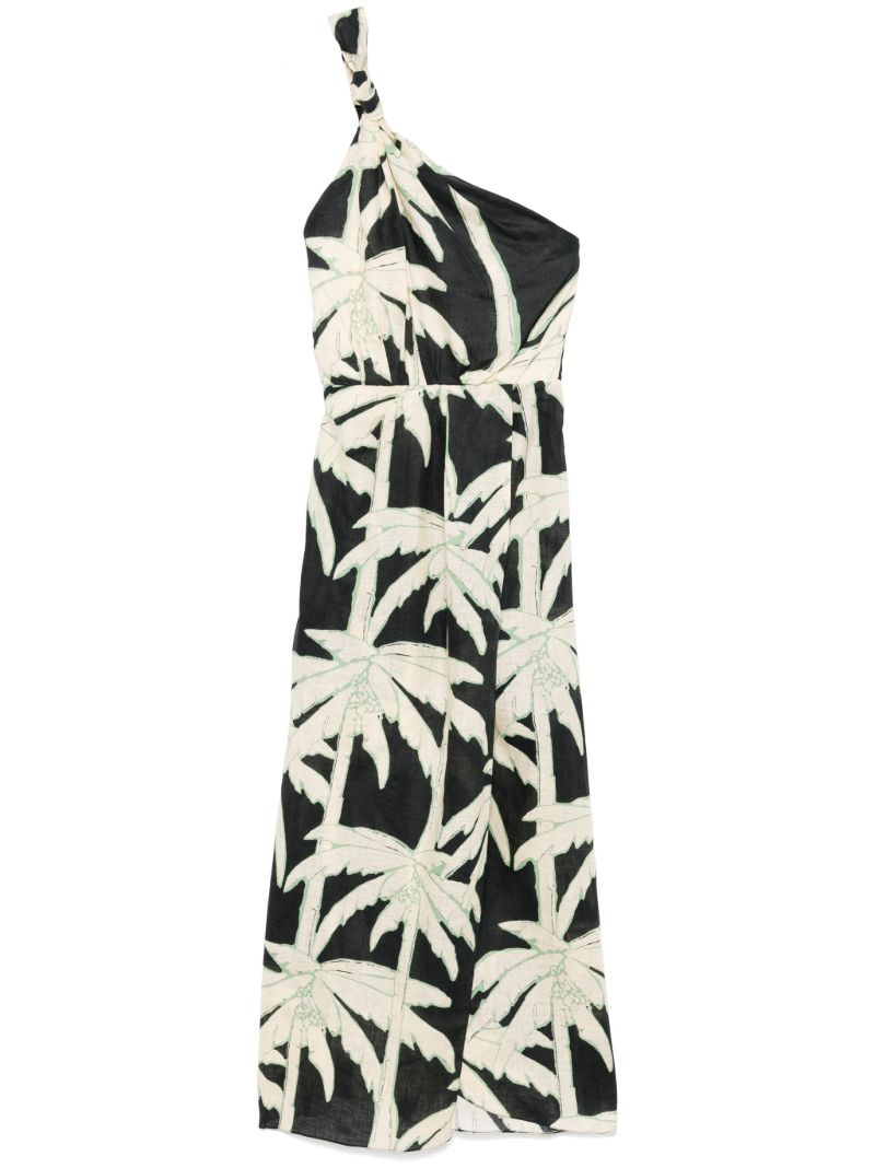 Dark Palms Midi Dress