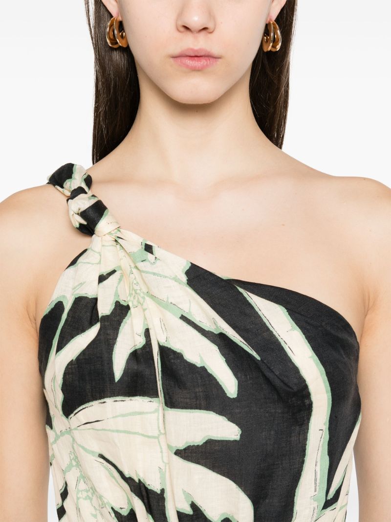 Dark Palms Midi Dress