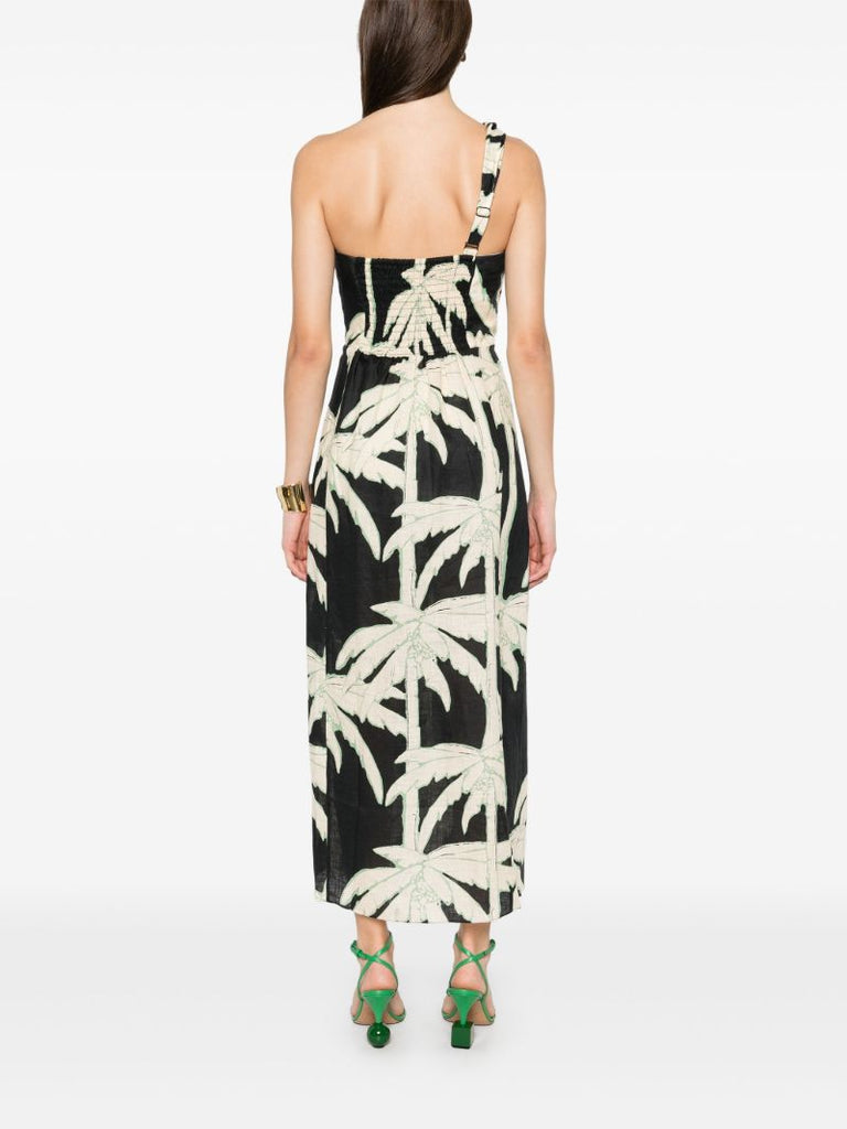 Dark Palms Midi Dress