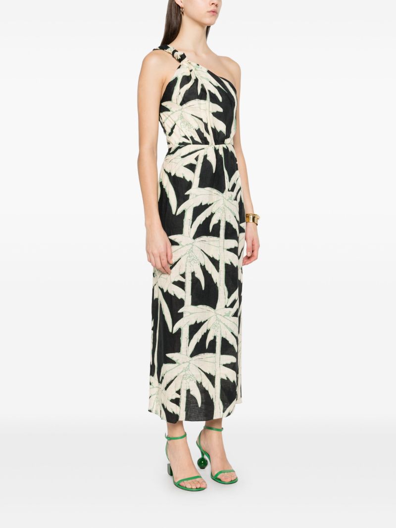 Dark Palms Midi Dress
