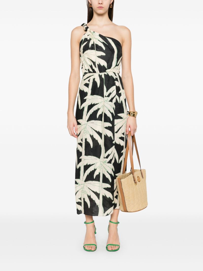 Dark Palms Midi Dress