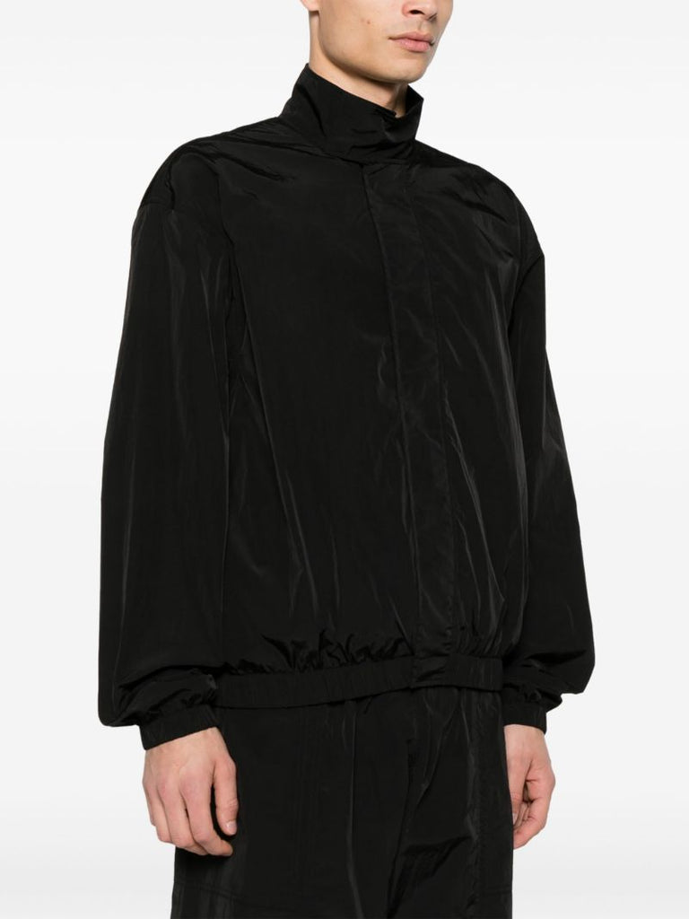 Black Elasticated Bomber Jacket