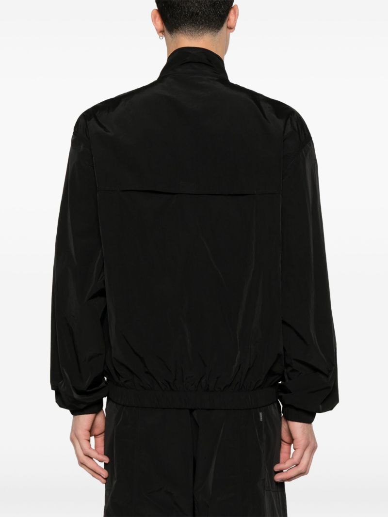 Black Elasticated Bomber Jacket