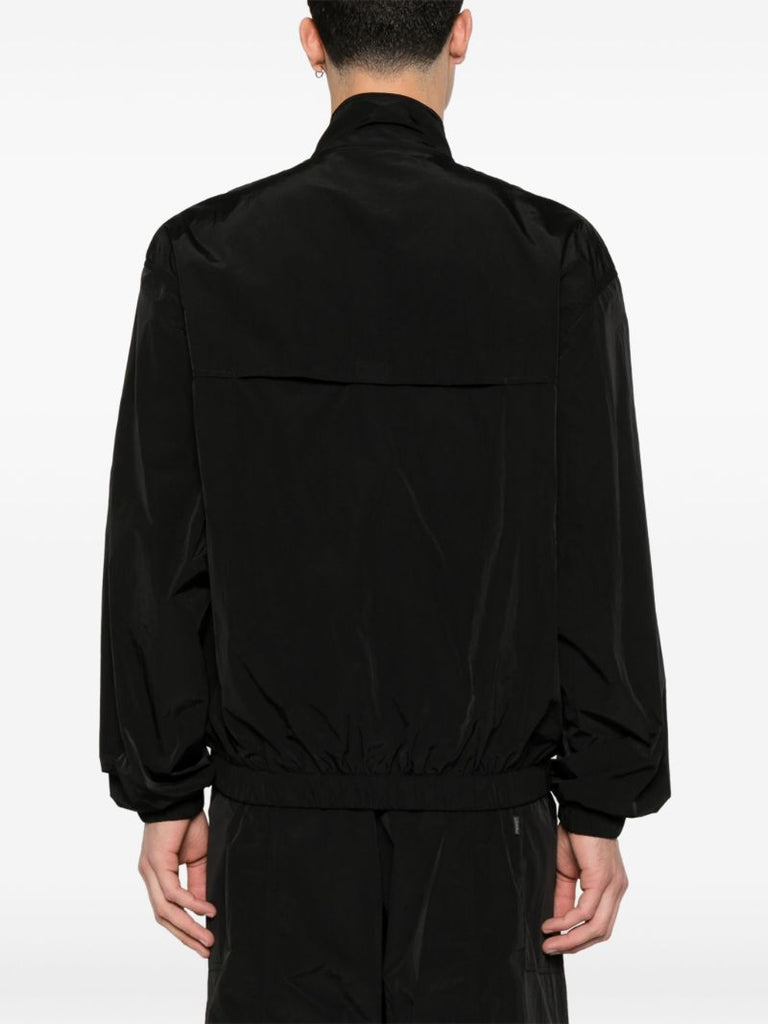 Black Elasticated Bomber Jacket