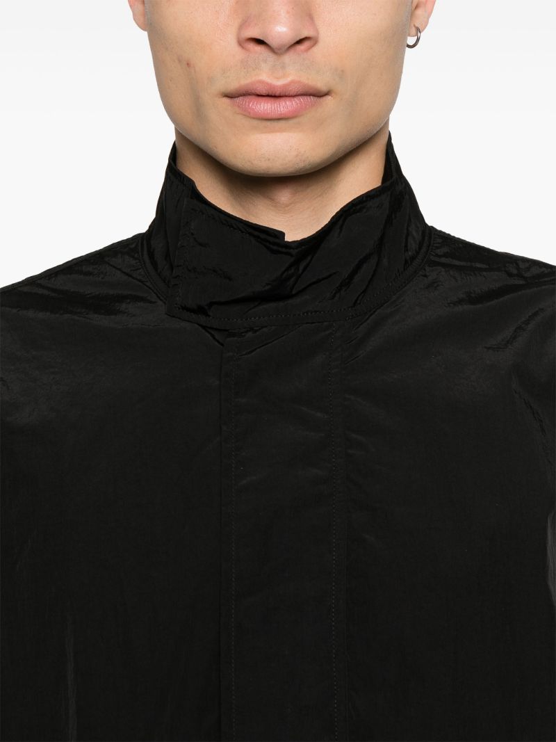 Black Elasticated Bomber Jacket