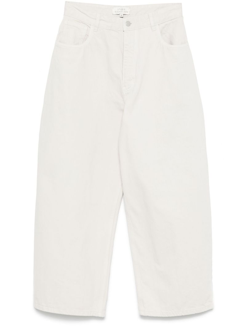 White Wide-leg Jeans