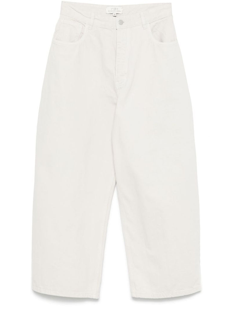 White Wide-leg Jeans
