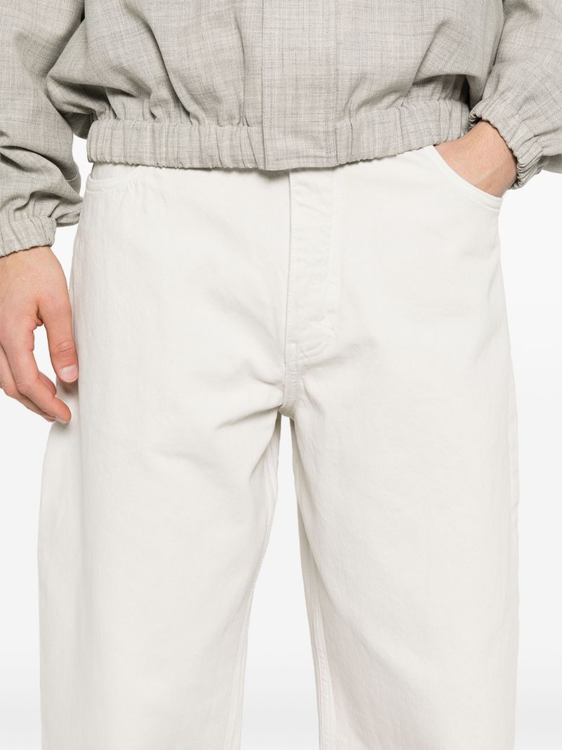White Wide-leg Jeans