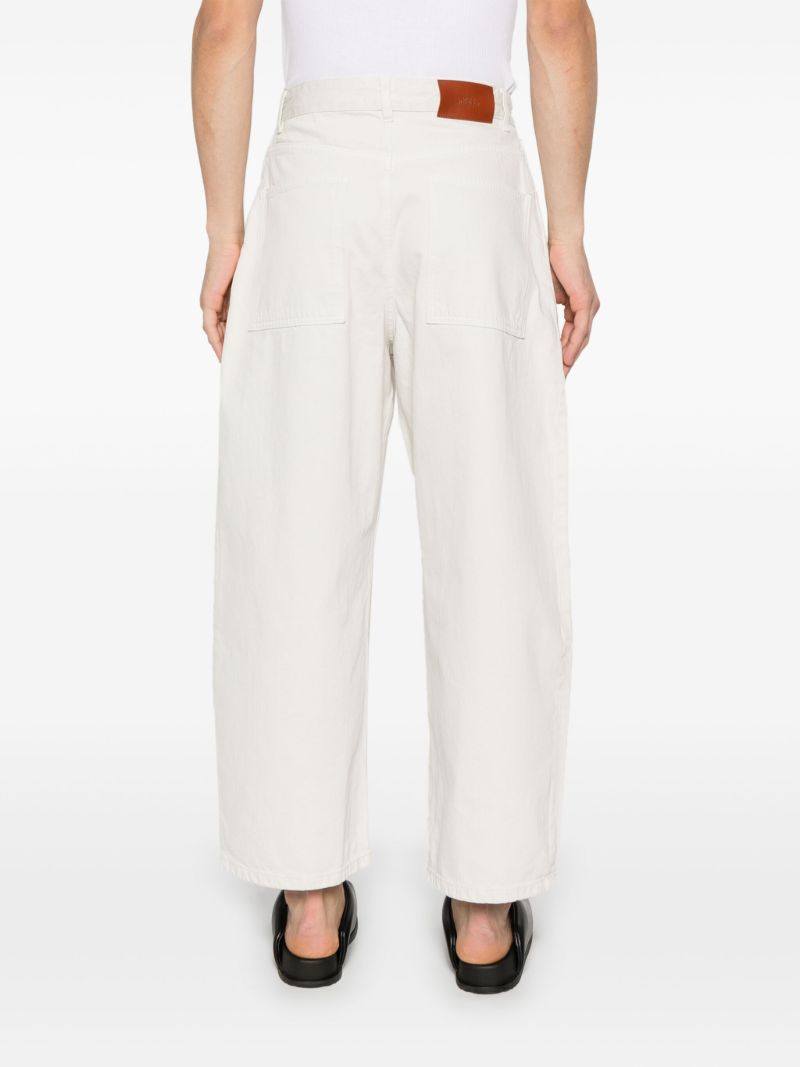 White Wide-leg Jeans