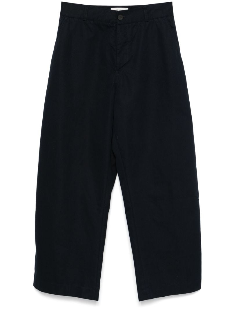 Blue Wide-leg Trousers