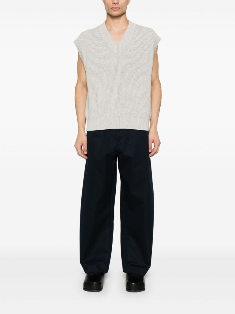 Blue Wide-leg Trousers