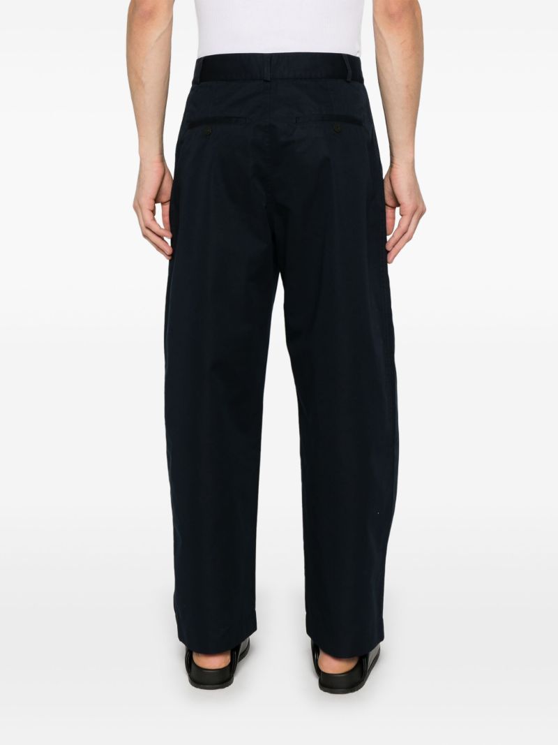 Blue Wide-leg Trousers