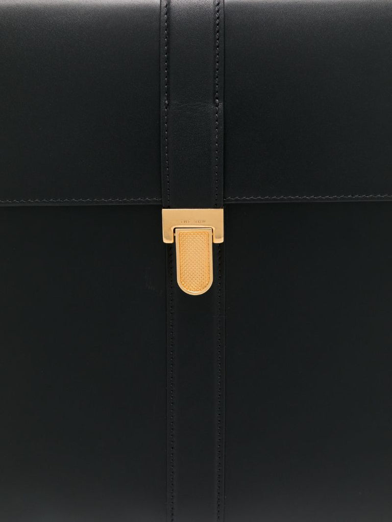 Black Leather Clutch Bag