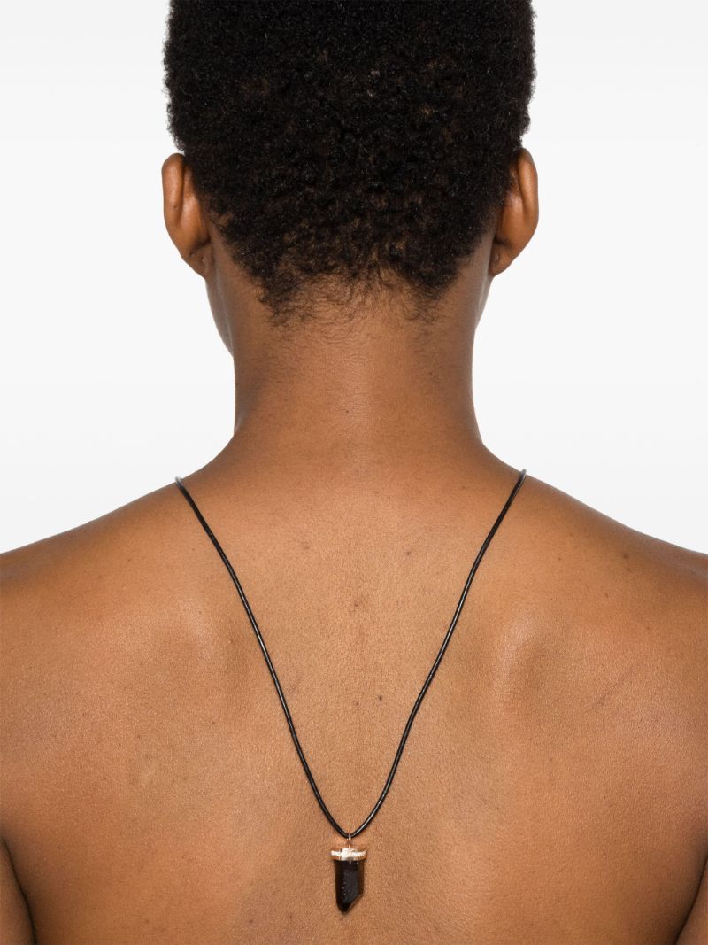 14kt Rose Gold Smoky Quartz Diamond Necklace
