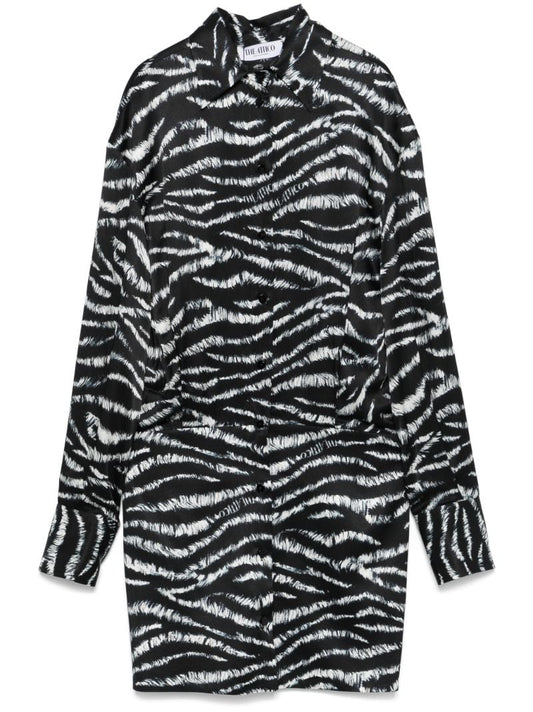 Black Zebra-print Dress