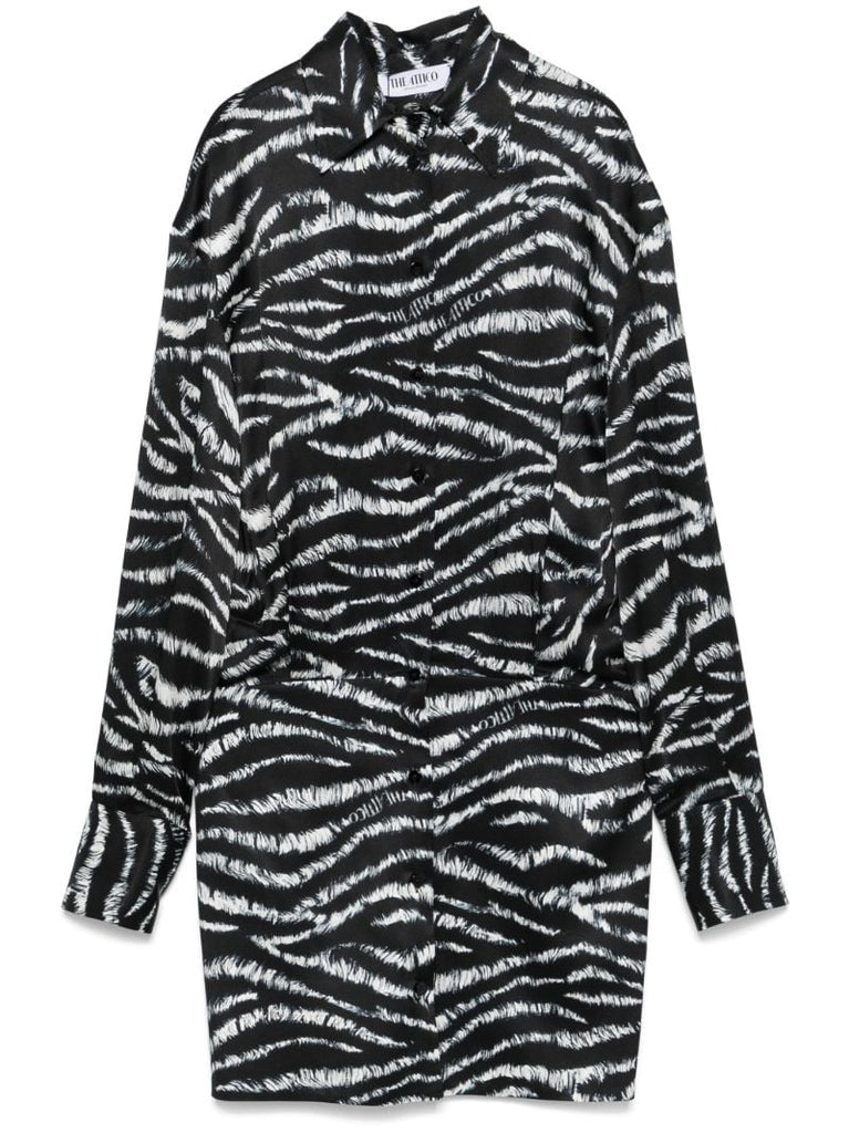 Black Zebra-print Dress