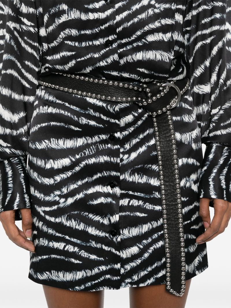 Black Zebra-print Dress