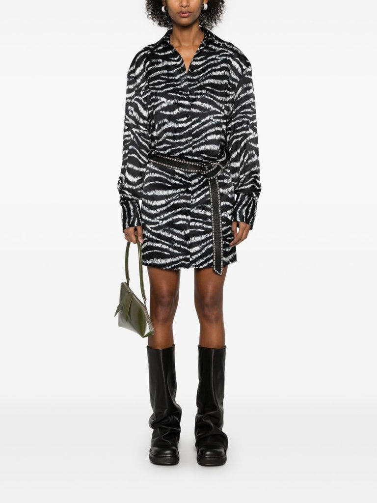 Black Zebra-print Dress