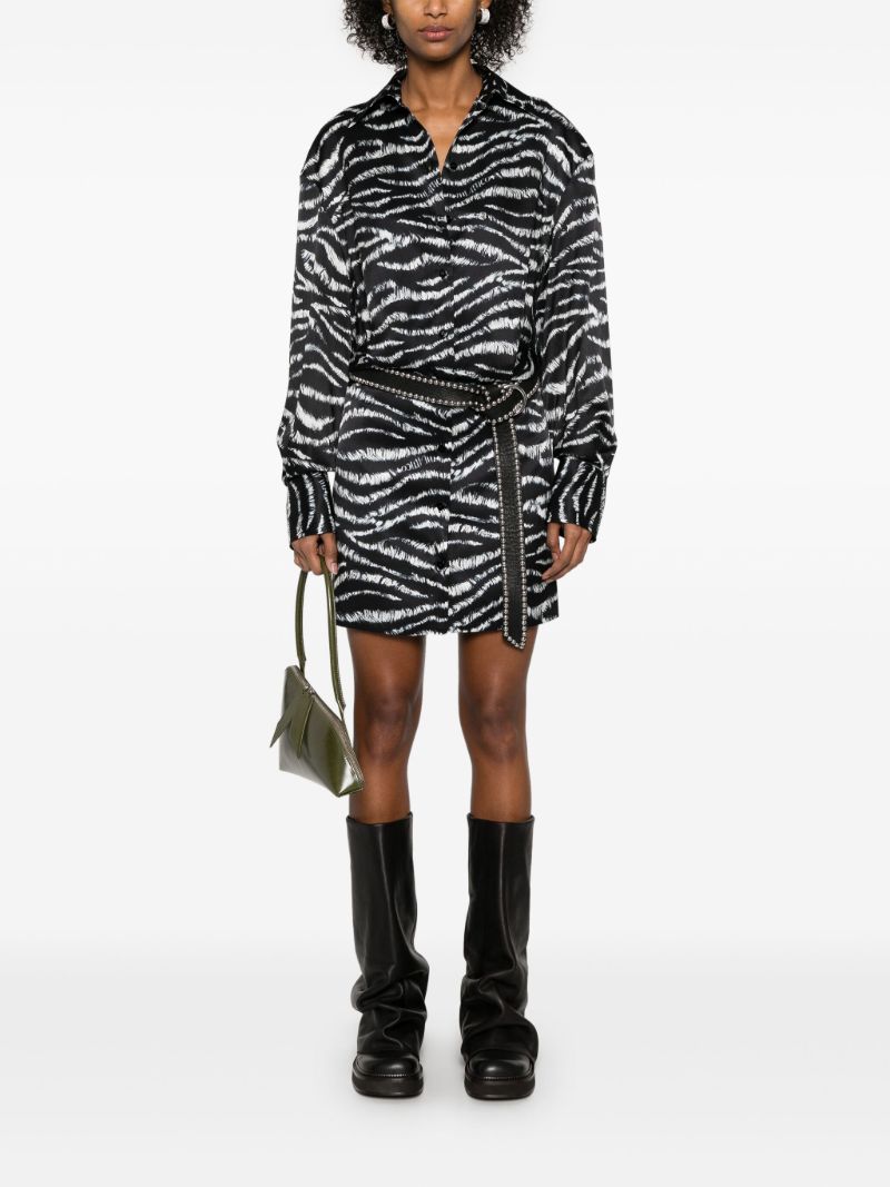 Black Zebra-print Dress