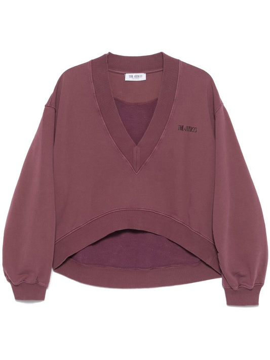Pink Logo-embroidered Sweatshirt