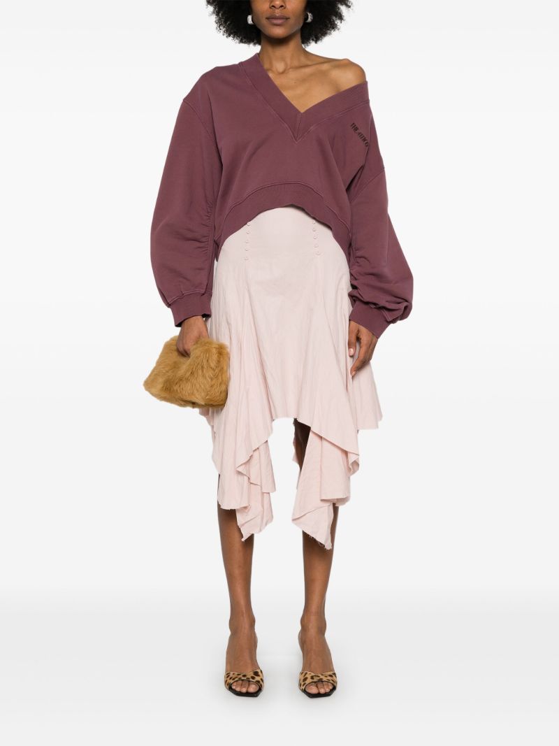 Pink Logo-embroidered Sweatshirt
