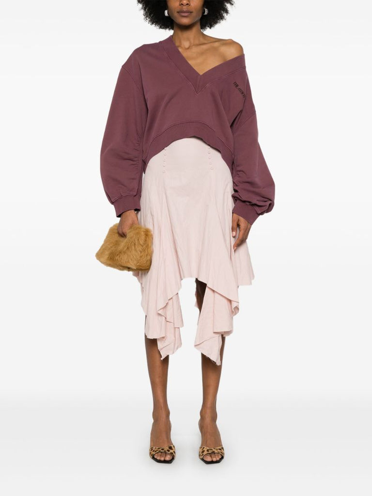 Pink Logo-embroidered Sweatshirt