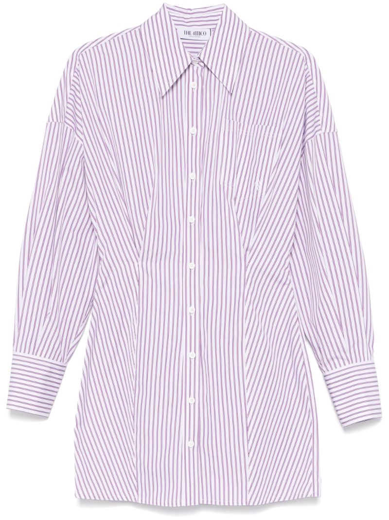 White Striped Dress