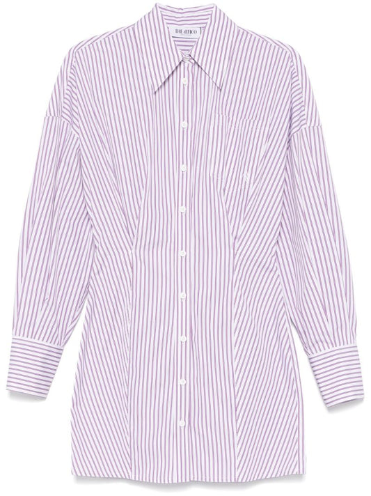 White Striped Dress