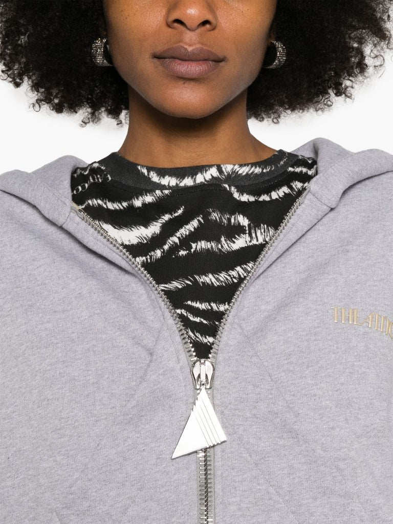 Grey MÃ_x0083_Â©lange-effect Hoodie