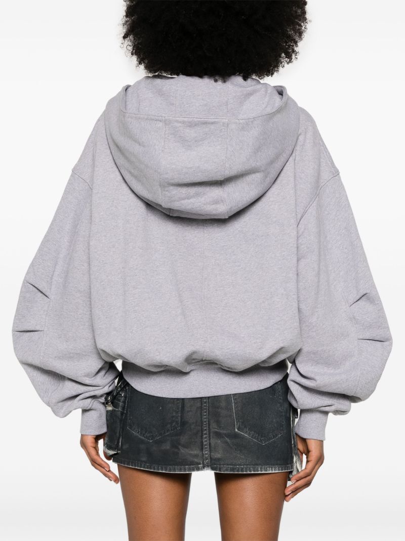 Grey MÃ_x0083_Â©lange-effect Hoodie