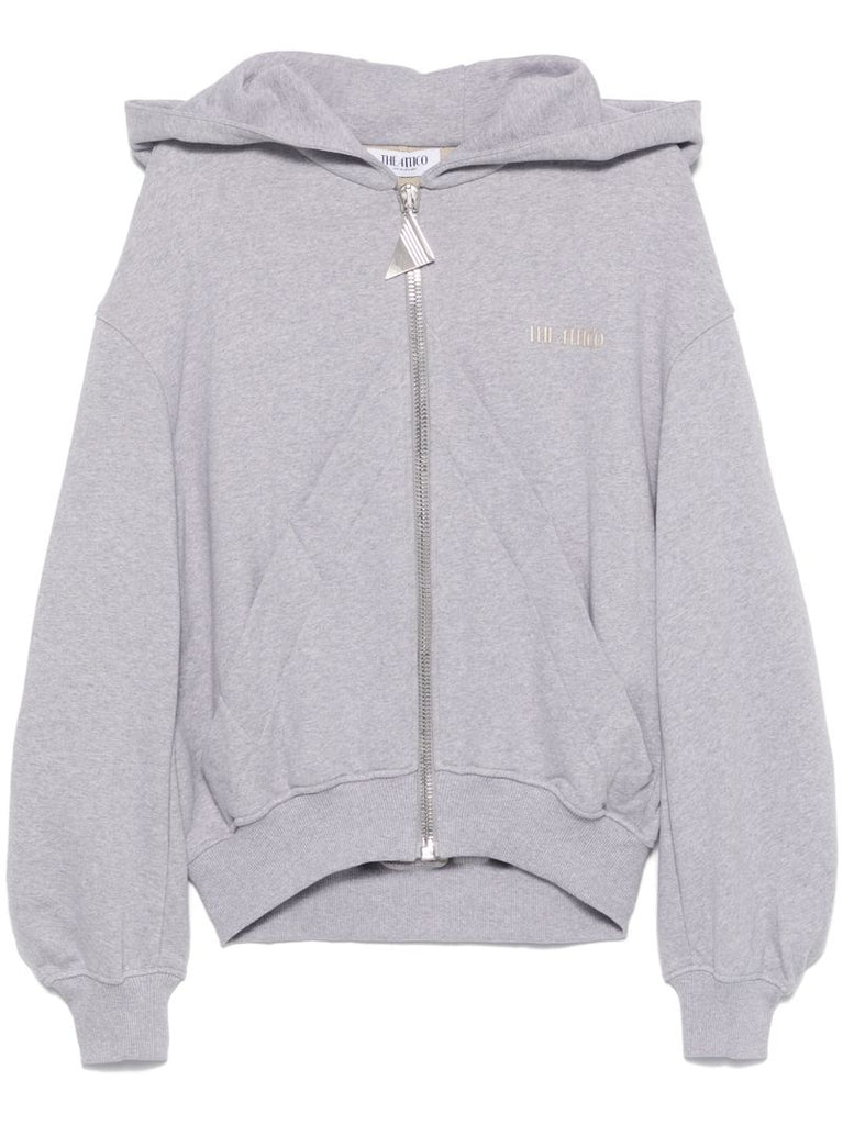 Grey MÃ_x0083_Â©lange-effect Hoodie