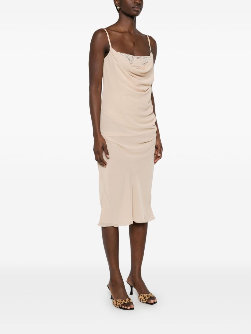 Draped Midi Dress
