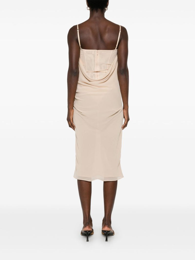 Draped Midi Dress