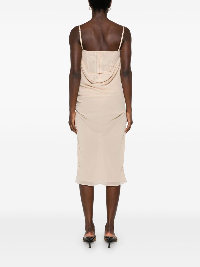 Draped Midi Dress