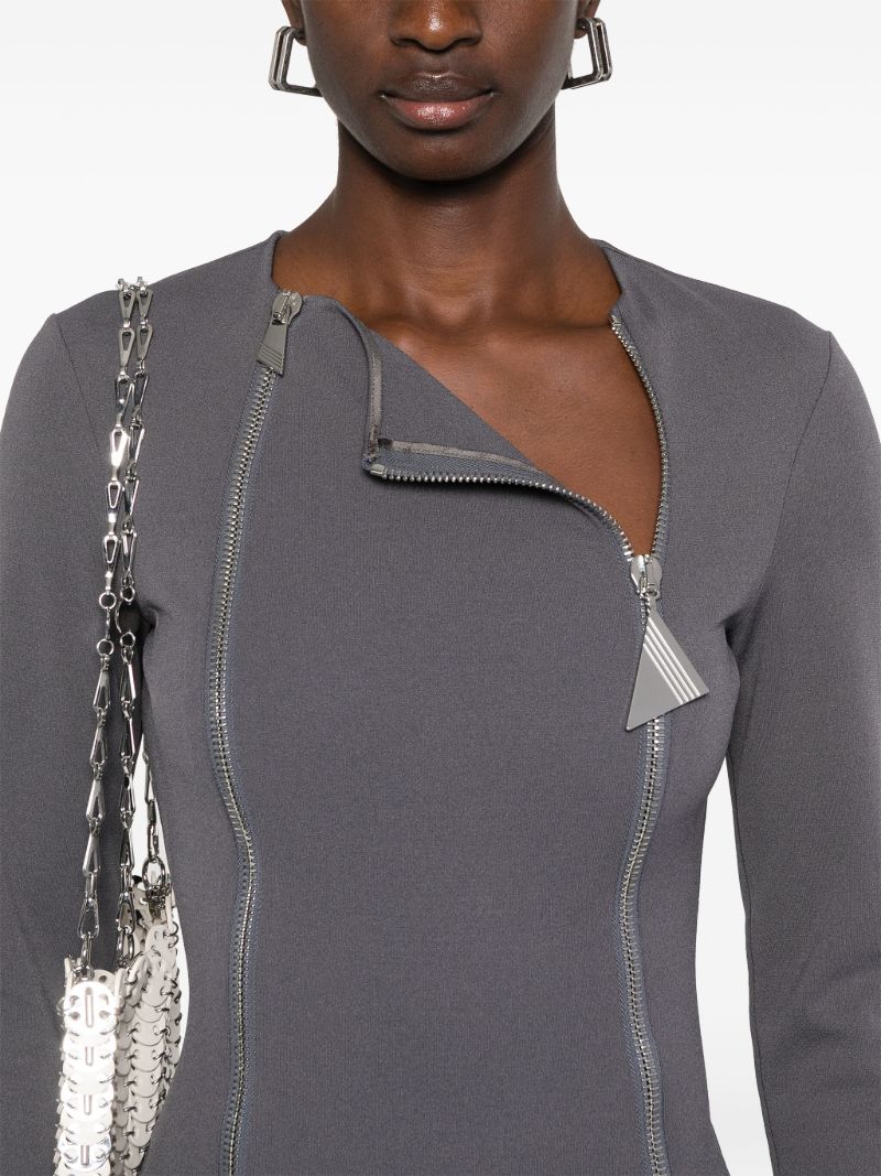 Zipped Mini Dress