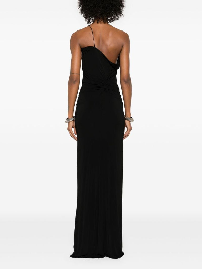 Wave-coil Draped Gown