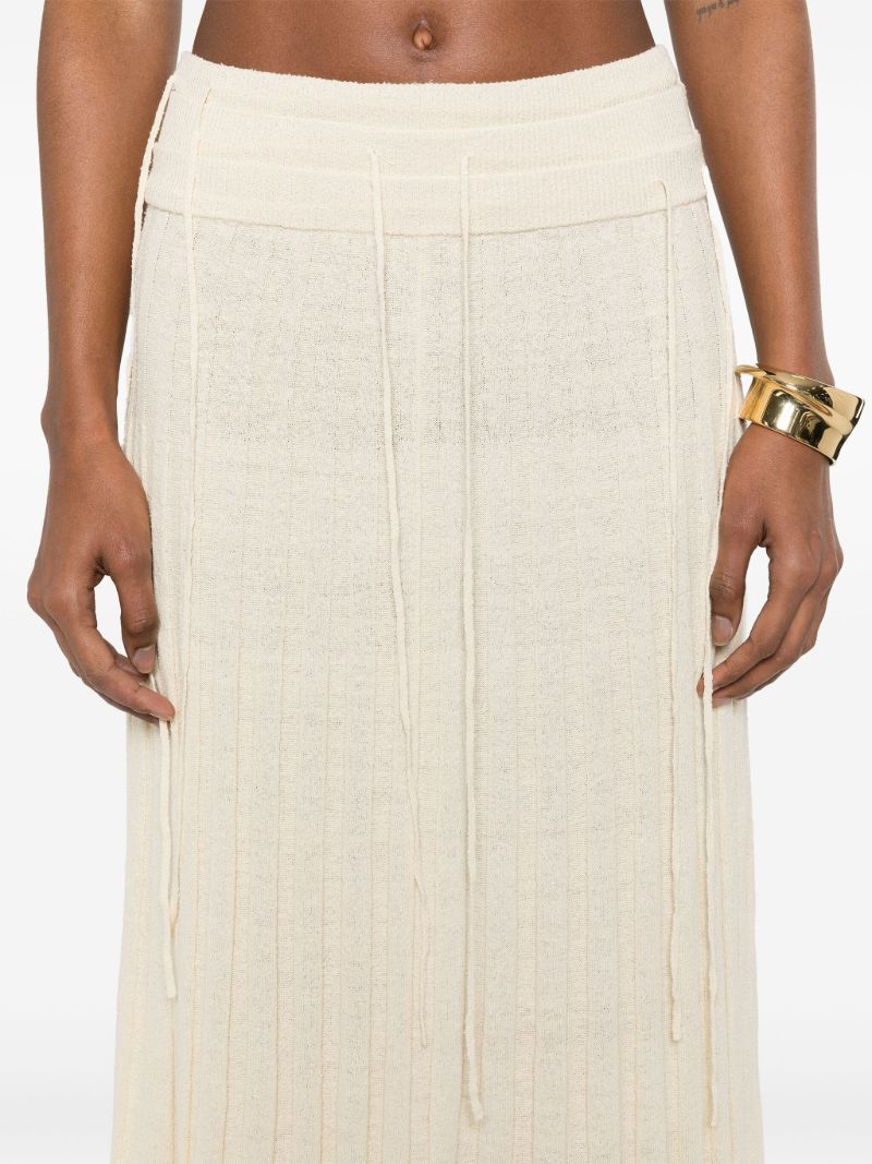 Pleated Maxi Skirt