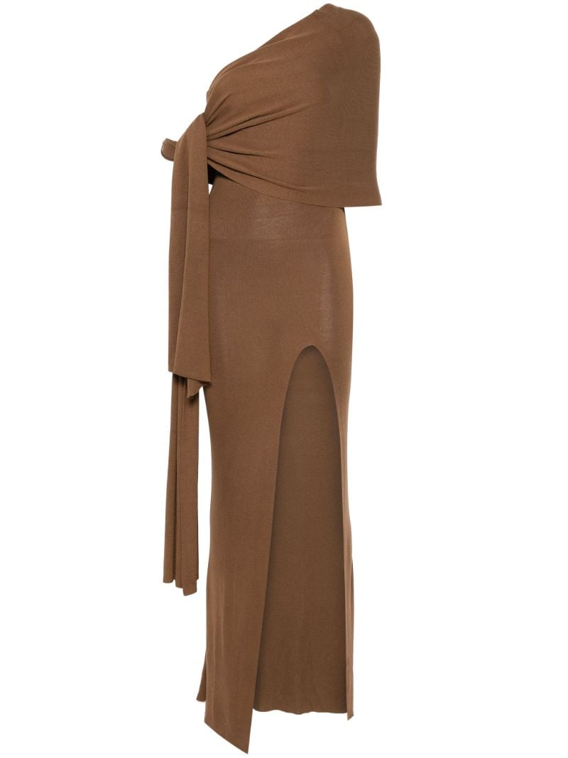 Brown One-shoulder Dress