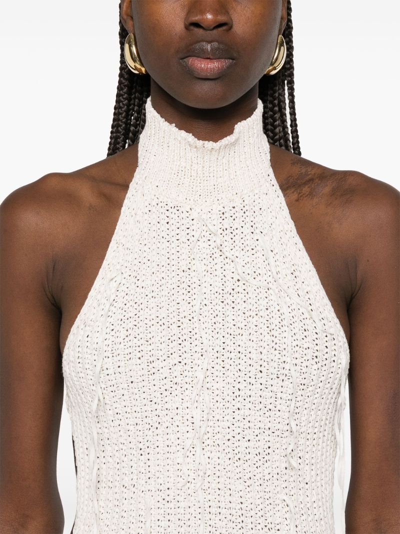 Scarf-detail Maxi Dress