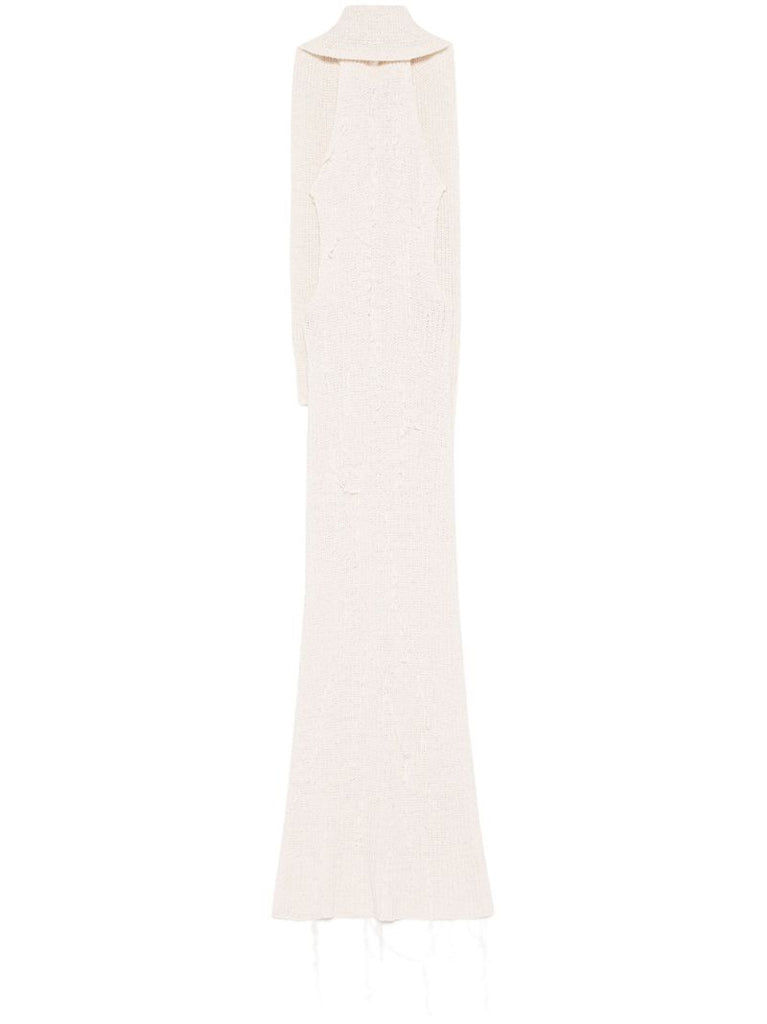 Scarf-detail Maxi Dress