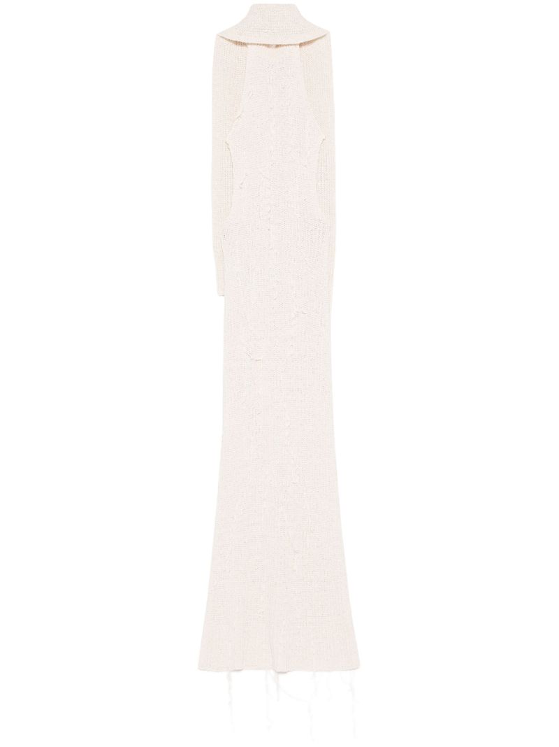 Scarf-detail Maxi Dress