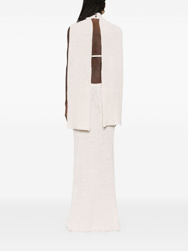 Scarf-detail Maxi Dress