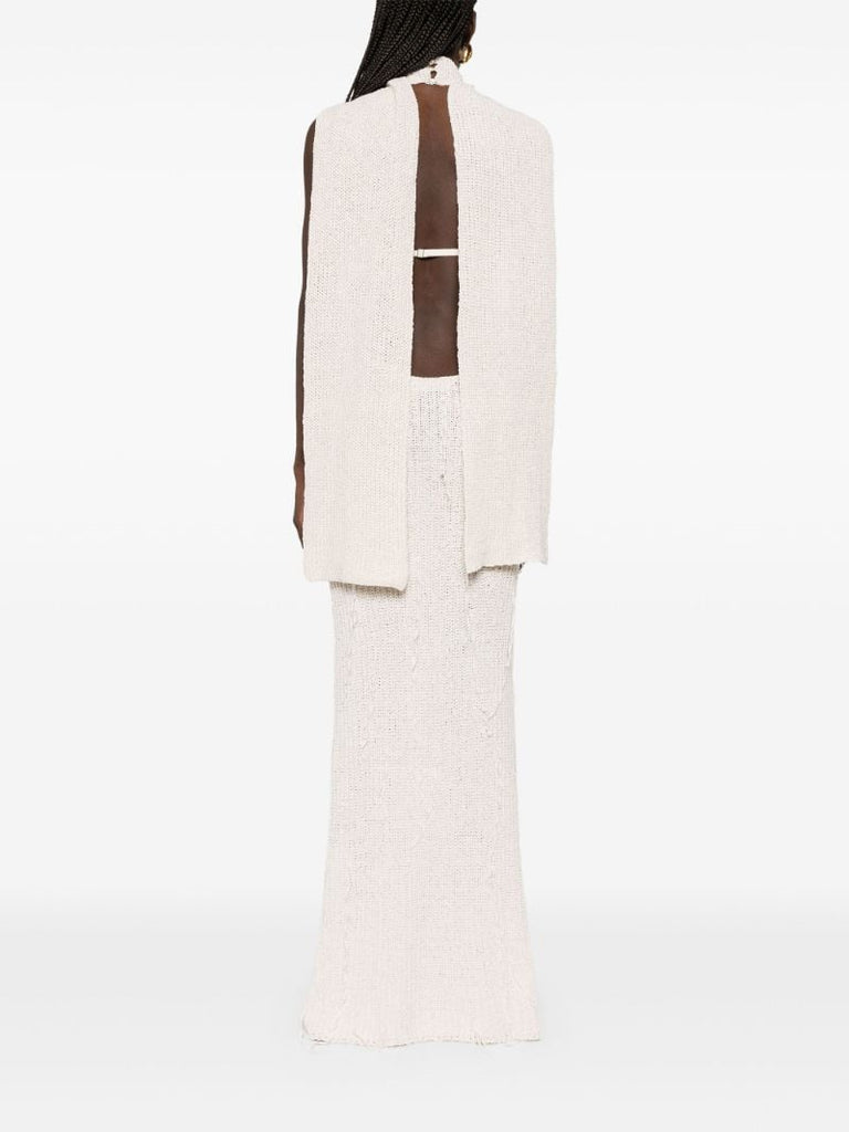 Scarf-detail Maxi Dress
