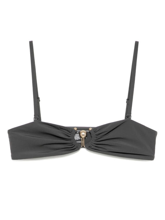 Ruched Prong Bikini Top