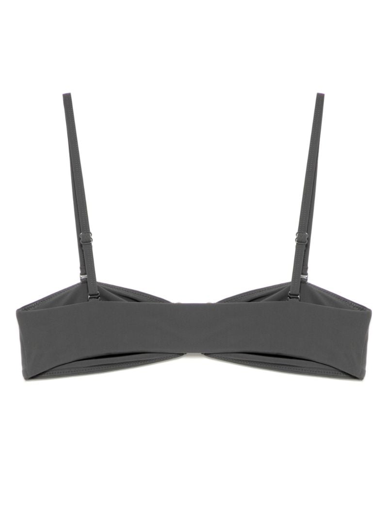 Ruched Prong Bikini Top
