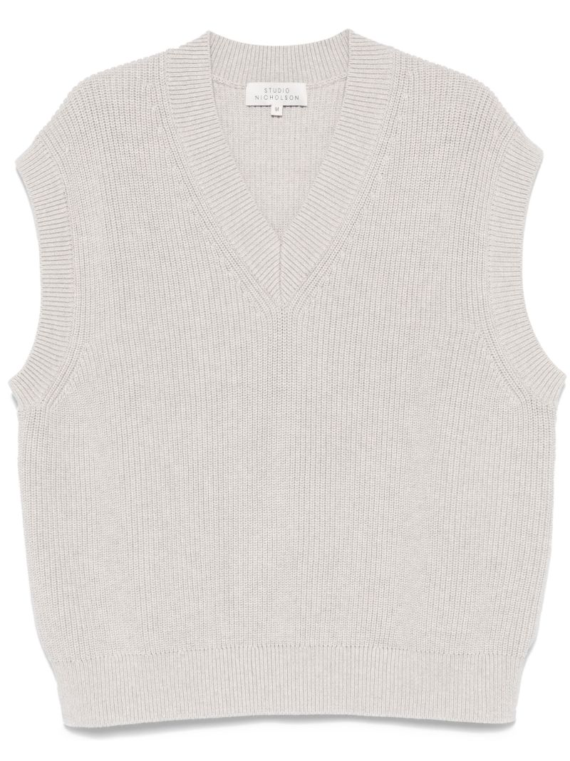 Grey Cotton Vest
