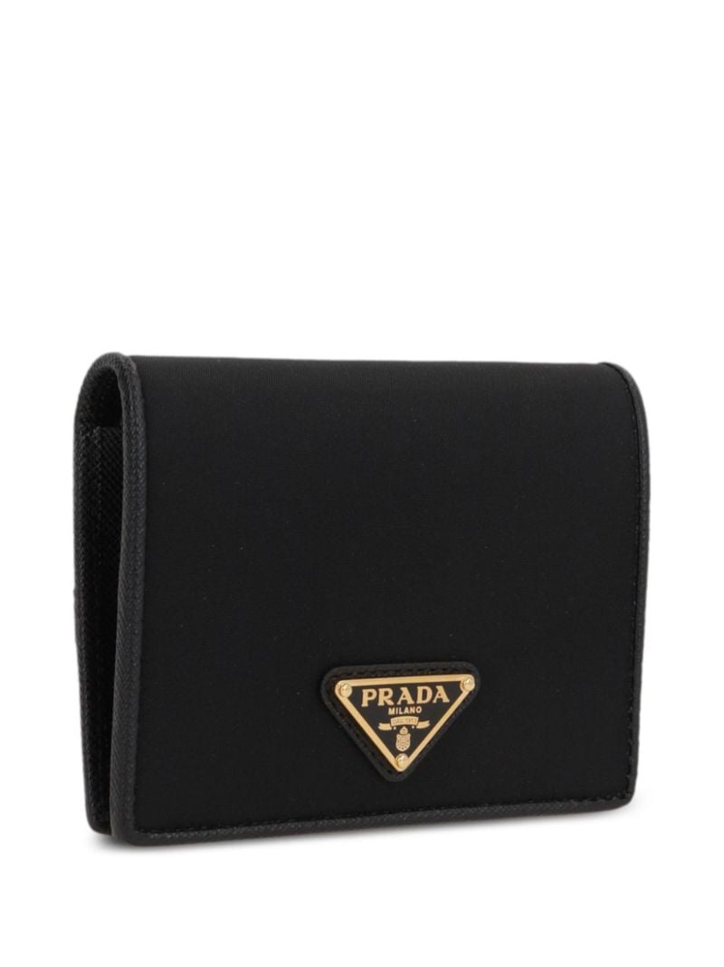 Enamel Triangle Logo Bi-fold Wallet